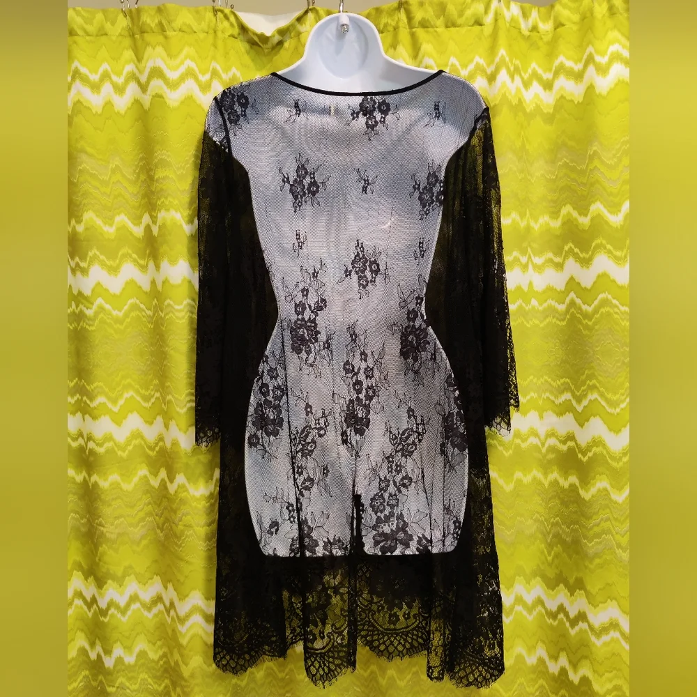 Black Lace Layering Dress - Picture 3 of 4